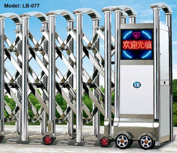 Cổng xếp inox tự động LB077
